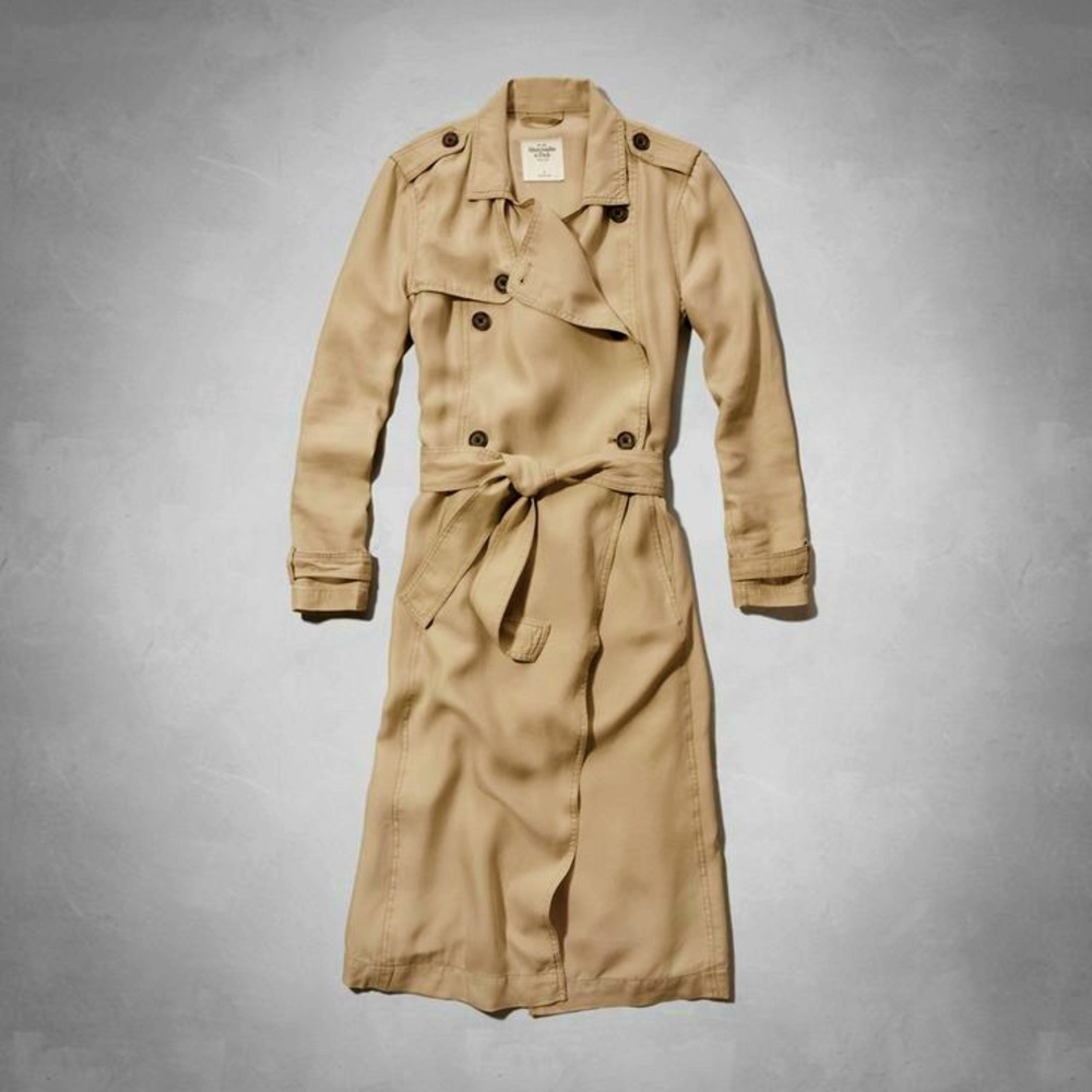 Abercrombie and Fitch lightweight belted trench